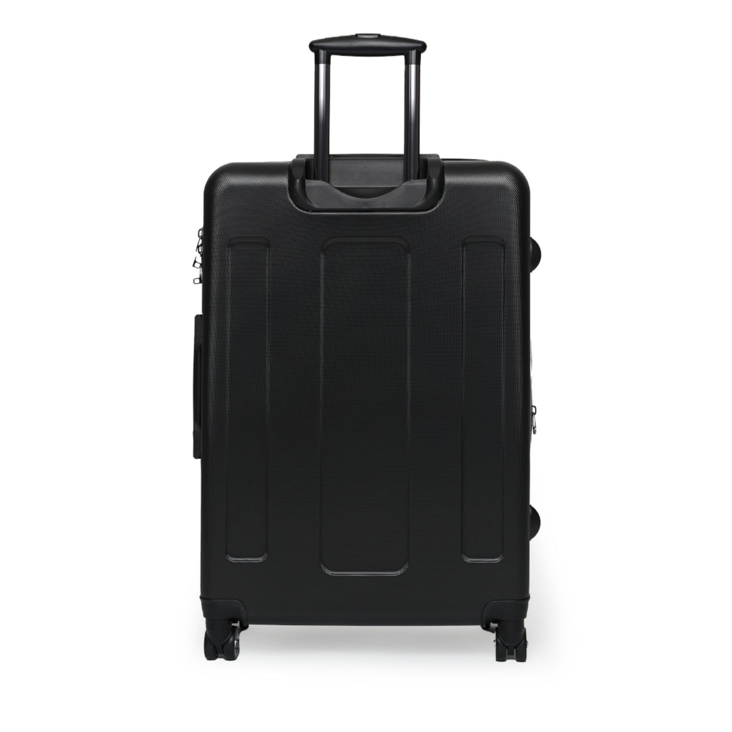 Colorful Cityscape Suitcase - Travel in Style with Vintage Phone Booth Design
