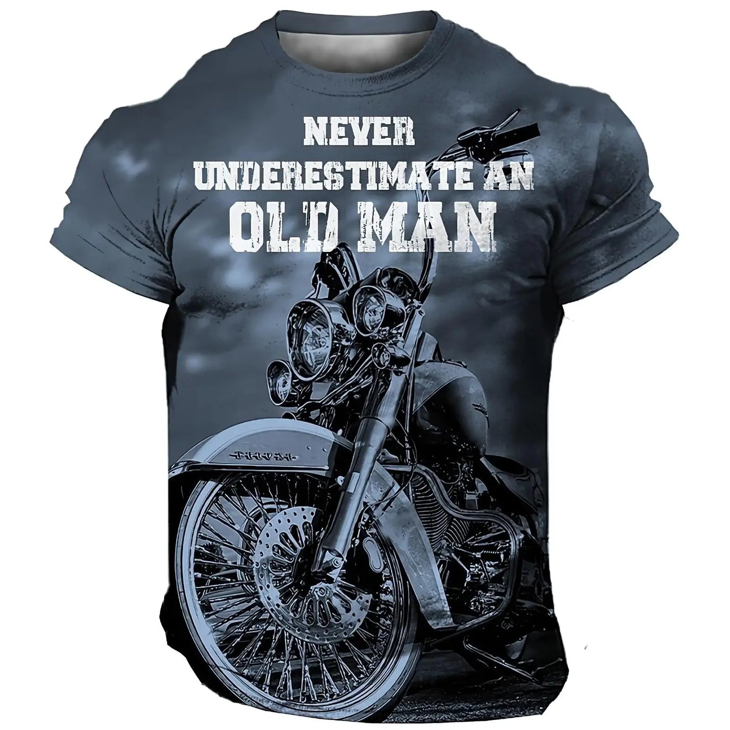 The Rock Men Style T-shirts Motorcyle Graphic Short Sleeve Big Size S-4XL Men T shirt Vintage Fashion High Quailty Casual Wear