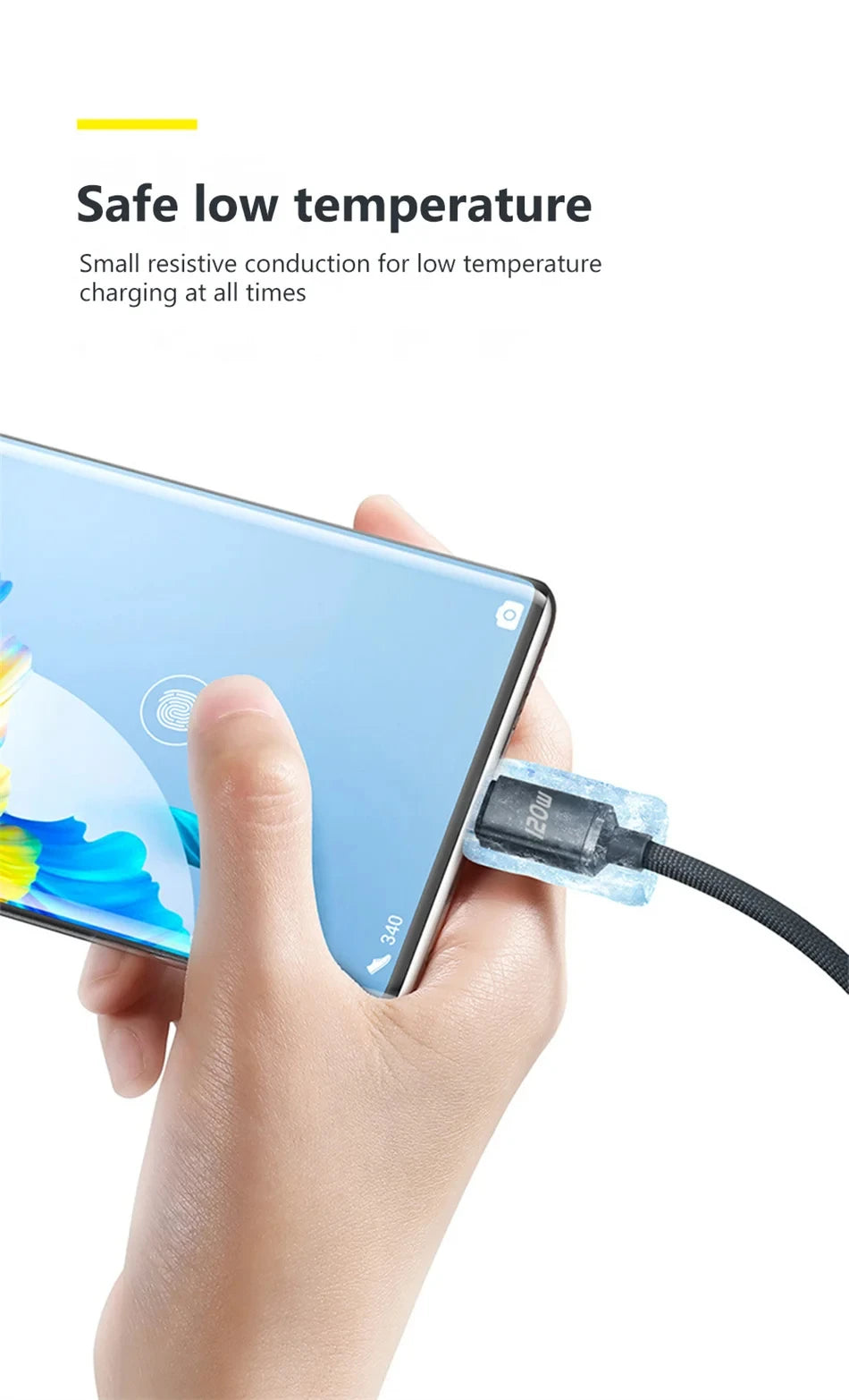 120W 7A Type C to Type C Cable For Iphone 15 Xiaomi Oneplus Mobile Phone Fast Charge USB C Cable Type C Quick Data Charger Cords