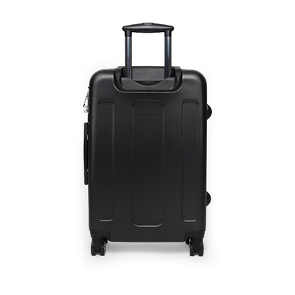 Colorful Cityscape Suitcase - Travel in Style with Vintage Phone Booth Design